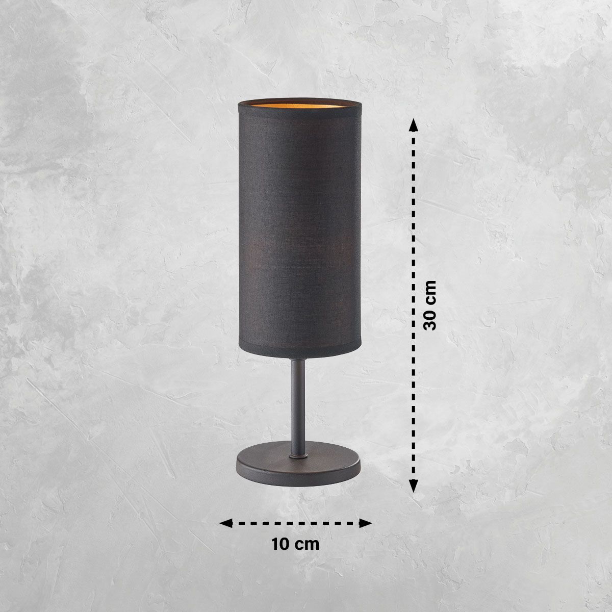 Lampade: Tischleuchte, Schwarz, 30 cm Höhe – Nuovo (secondo la descrizione) da Kreuzlingen venduto da Smart-Light 1