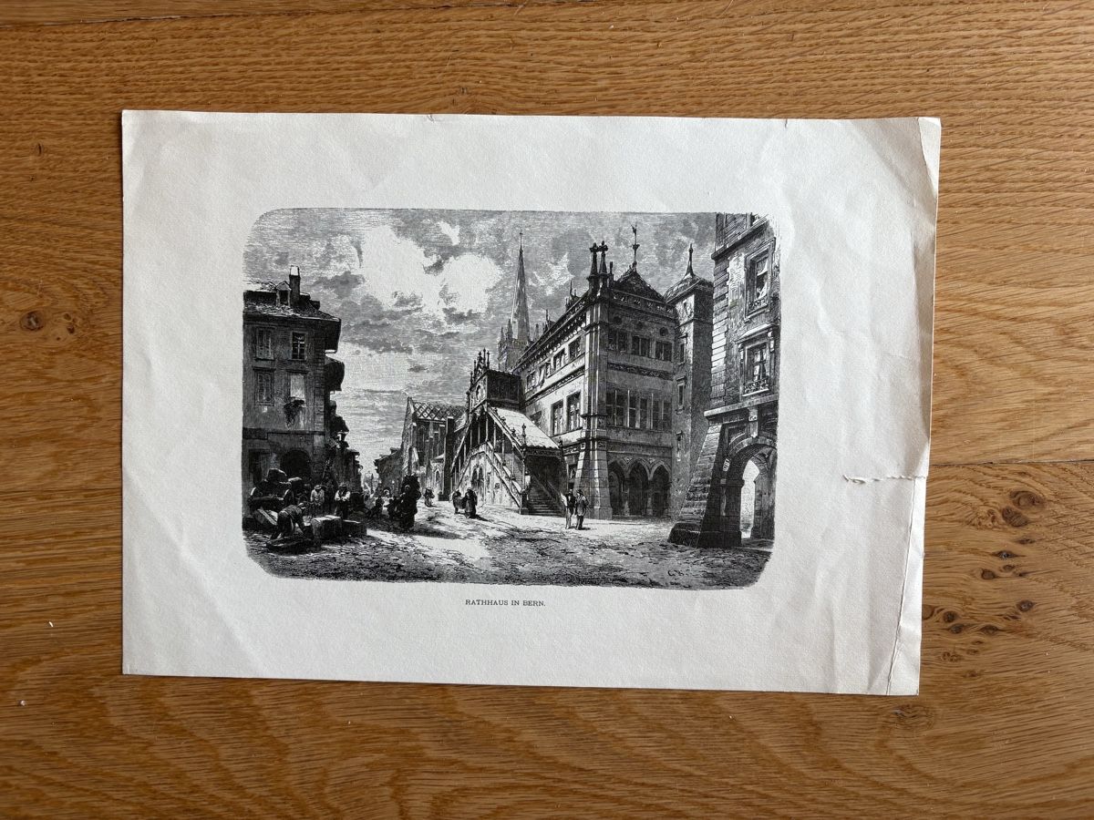 Stiche: Gravure - Gravur Bern Rathaus – Gebraucht aus Zweisimmen von Domii 1