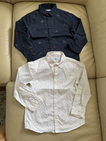 Knaben Hemden Mayoral Grösse 104 weiss und blau