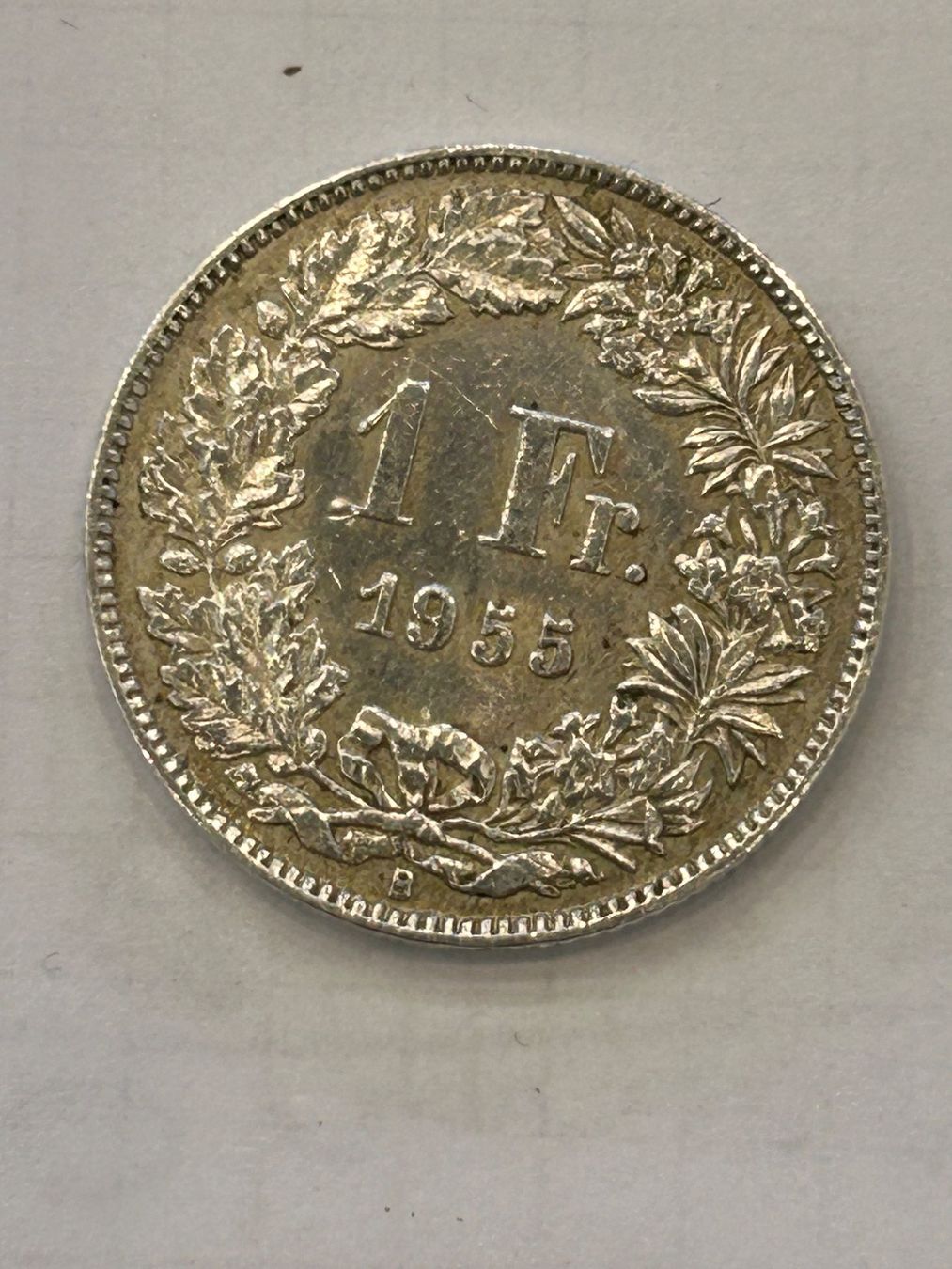 Tutti le monete: Alte silber 1 Franken 1955 – Usato da herisau venduto da hb_gold
