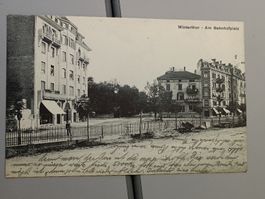 Alte PK / Winterthur - Am Bahnhofplatz Ausgabe ca. 1910