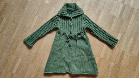 Kuschelig warmes Merino-StrickMäntelchen (Gr. 2 Jahre)