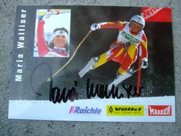 MARIA WALLISER (CH) SKISTAR AUTOGRAMMKARTE