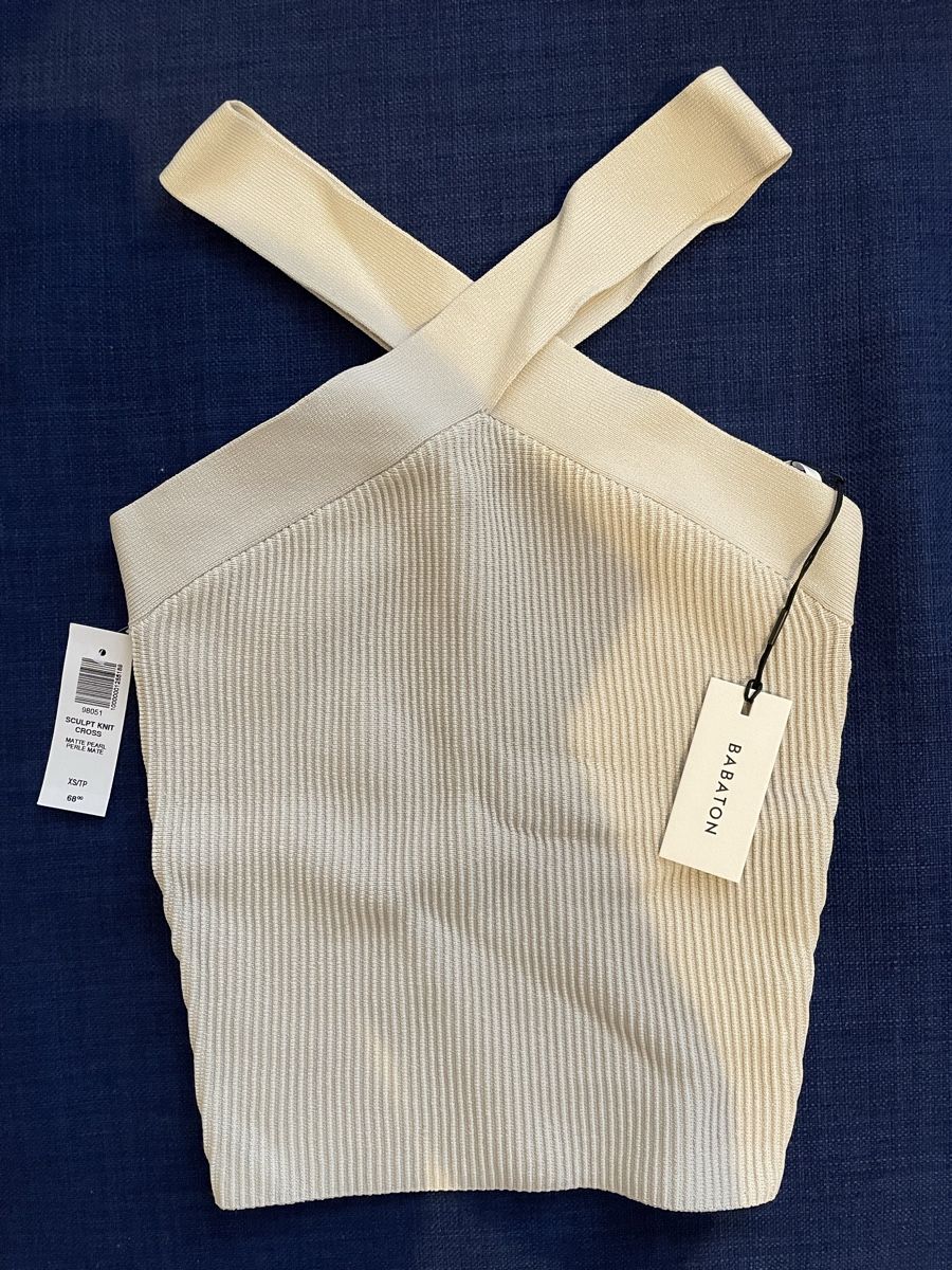 Top: Cross Tank Top beige XS summer – Nuovo e nell'imballaggio originale da Zürich venduto da sezamki