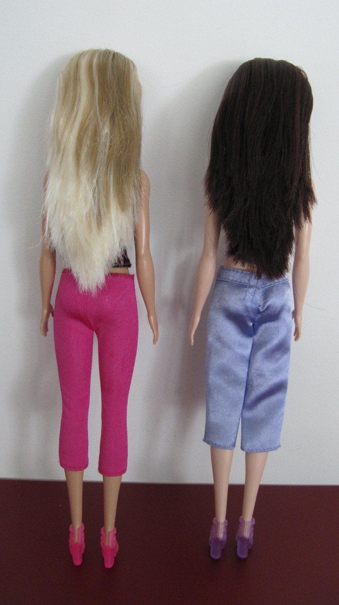 Poupées: Zwei Barbies mit Top und Hose – D'occasion à Brunnen par Kiwiland1 5