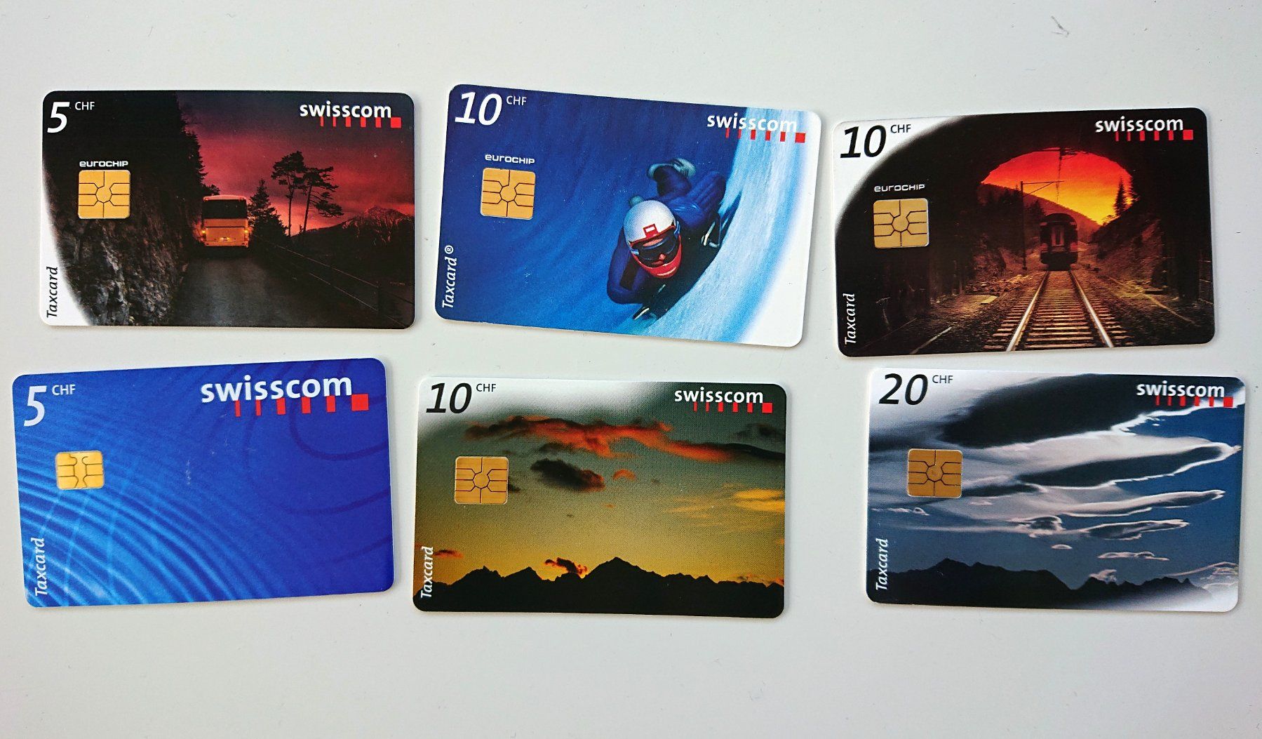 Swisscom Schede telefoniche: 6 Taxcards Swisscom – Usato da Kilchberg ZH venduto da Sho5000