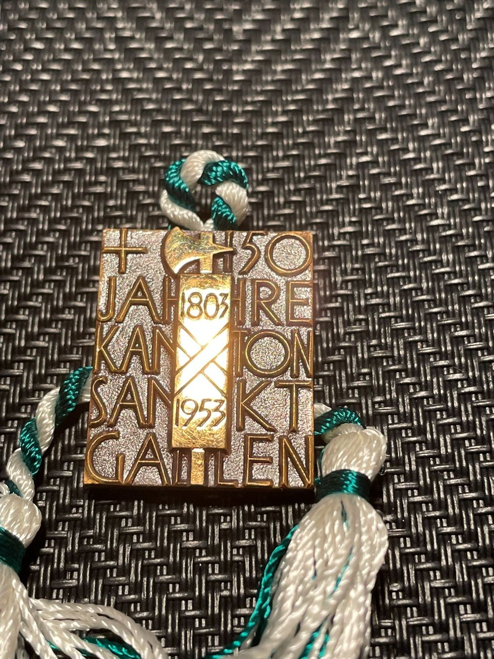 Plaketten & Abzeichen: 150 Jahre Kanton St. Gallen – Gebraucht aus Aarburg von glaibasel57