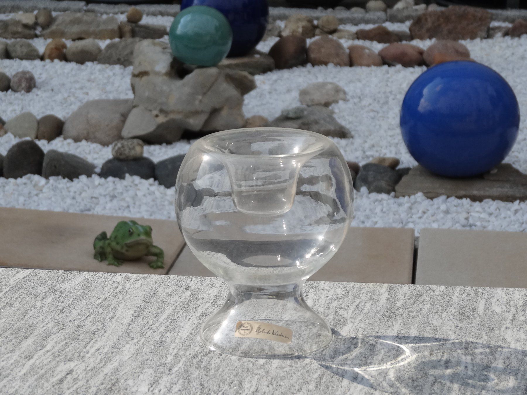 Alessi Portacandele: Aus der Glasvitrine: Kernzenständer aus Glas – Usato da Allschwil venduto da Boutique_16b 3