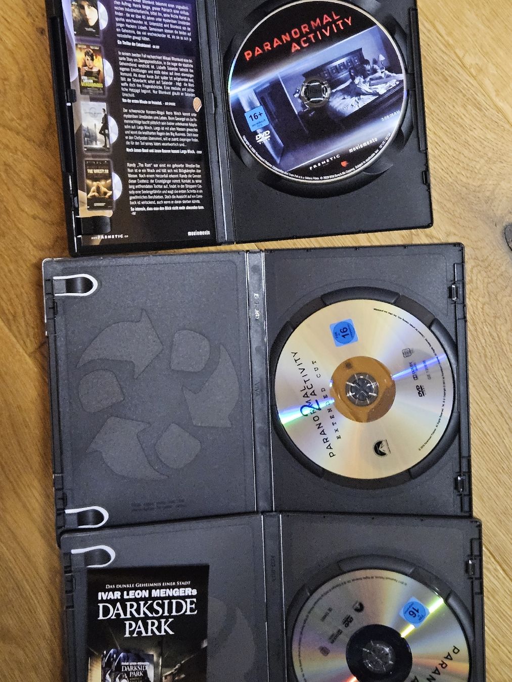 Tutti i DVDs: Paranormal Activity Bundle / DVD 1 bis 3 – Usato da Oberdorf BL venduto da BaldenEagle 1