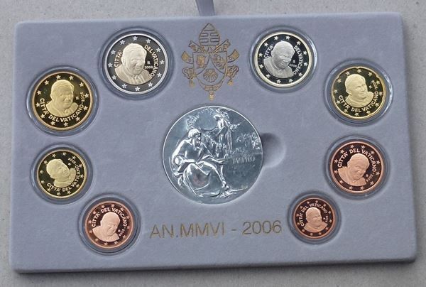 Tutti le monete: Vatikan ++ EURO Satz 2006 mit Silber – Usato da Walkringen venduto da Casablanca777 2