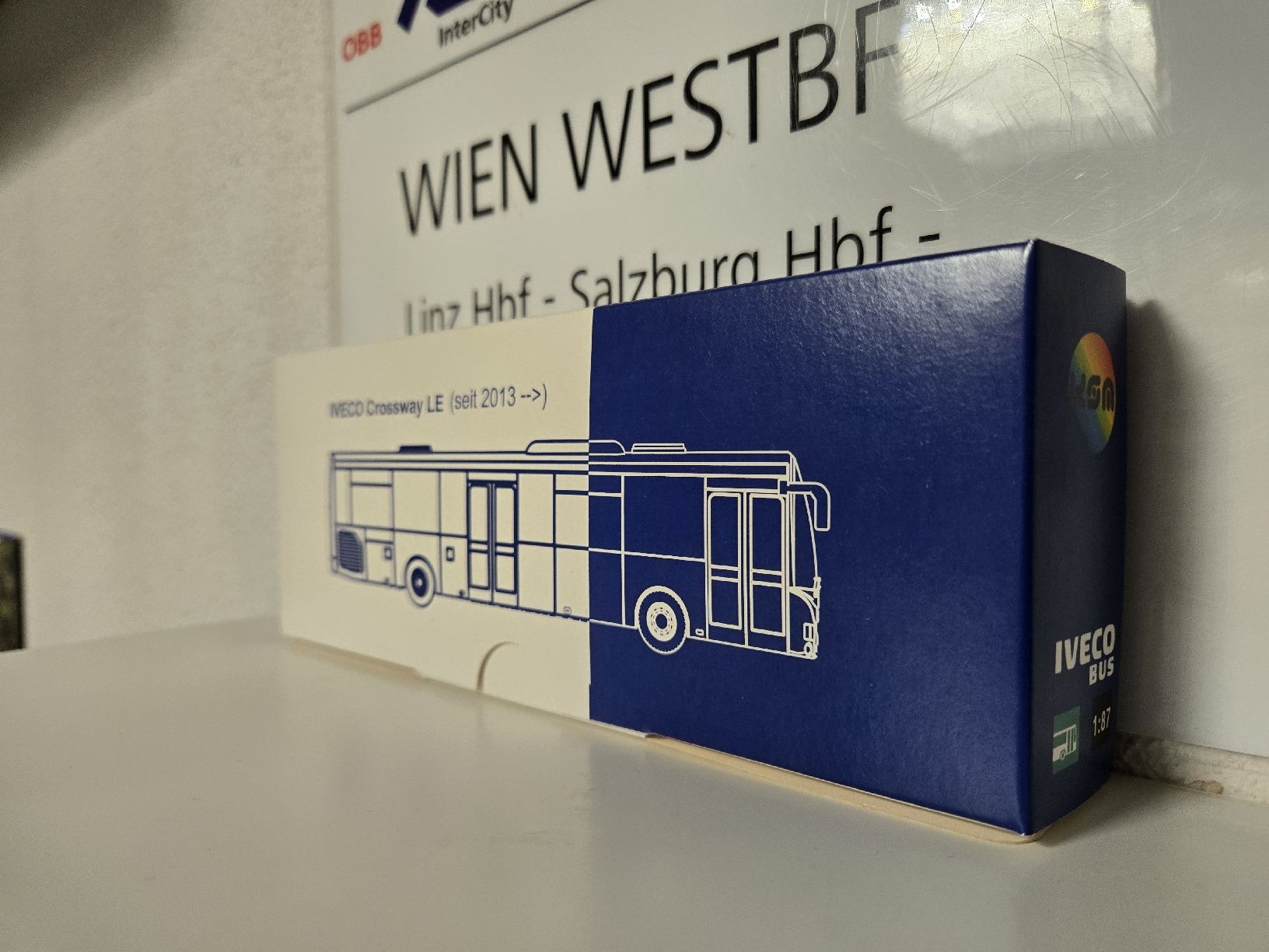 Modellini d'auto: KSM 1:87 IVECO Crossway LE - PostAuto Bern – Nuovo e nell'imballaggio originale da Engwilen venduto da Urias_093 1