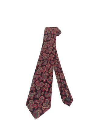 HUGO BOSS Krawatte - rot-schwarz mit Paisley