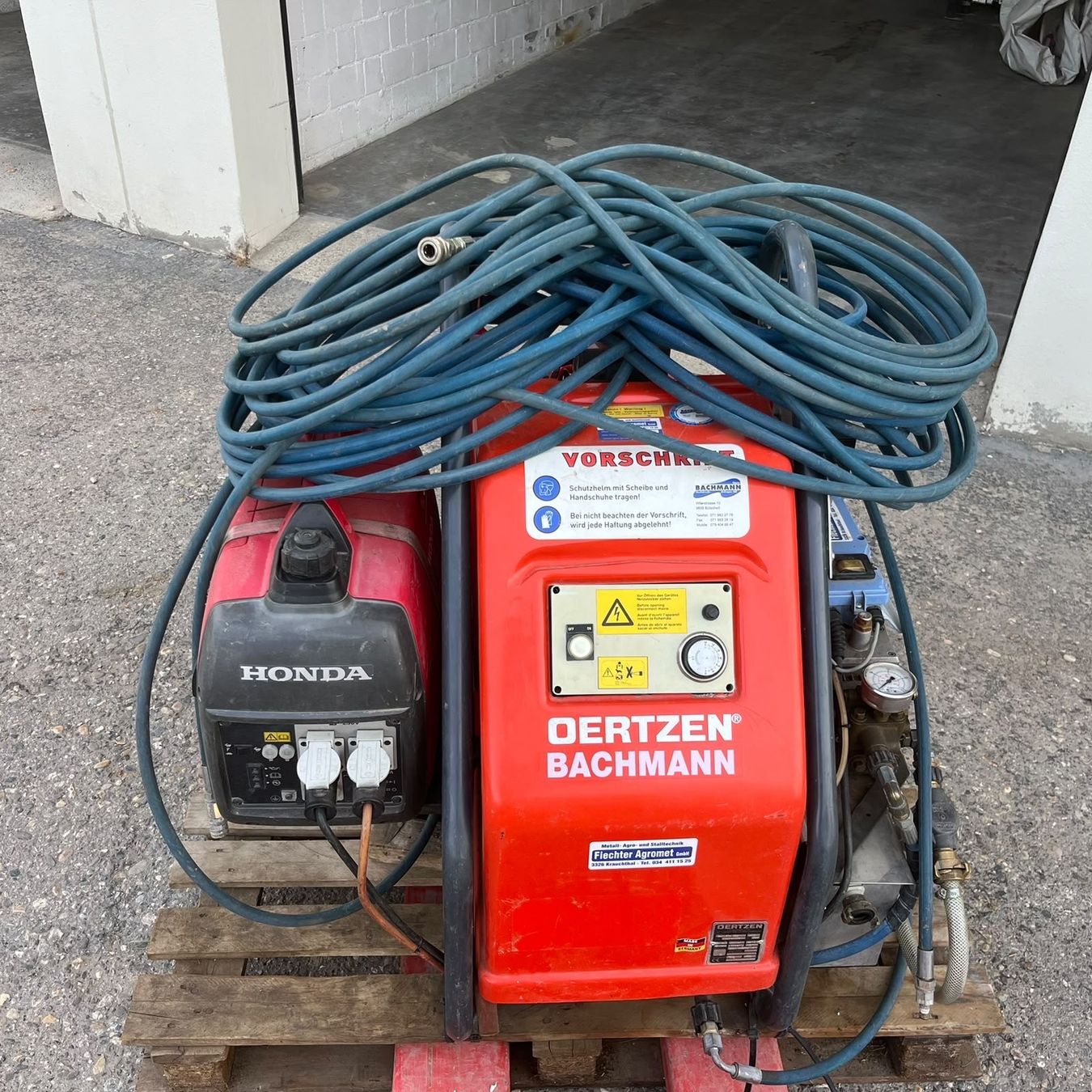 Honda Generatori di corrente: Hydrotherm Gerät mit Honda Stromgenerator – Usato da Flumenthal venduto da Deere6110 2