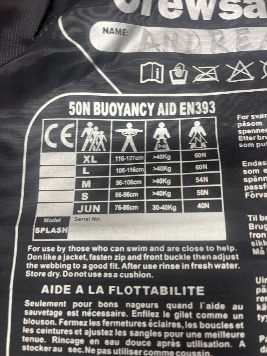 Giubbotti di salvataggio: Kinderschwimmweste gebraucht. – Usato da Bremgarten b. Bern venduto da feusischule 1
