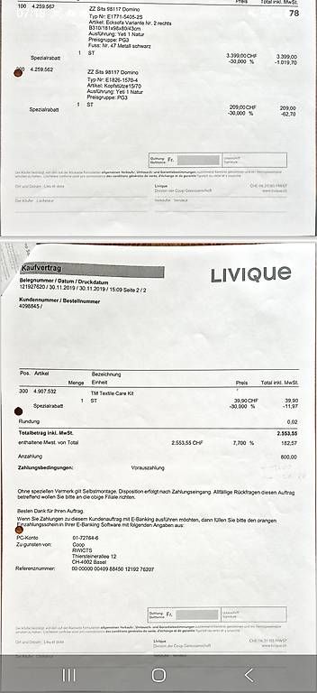 Divani: Couch Livique mit Rechnung – Usato da Basel venduto da jul_hr8h 1