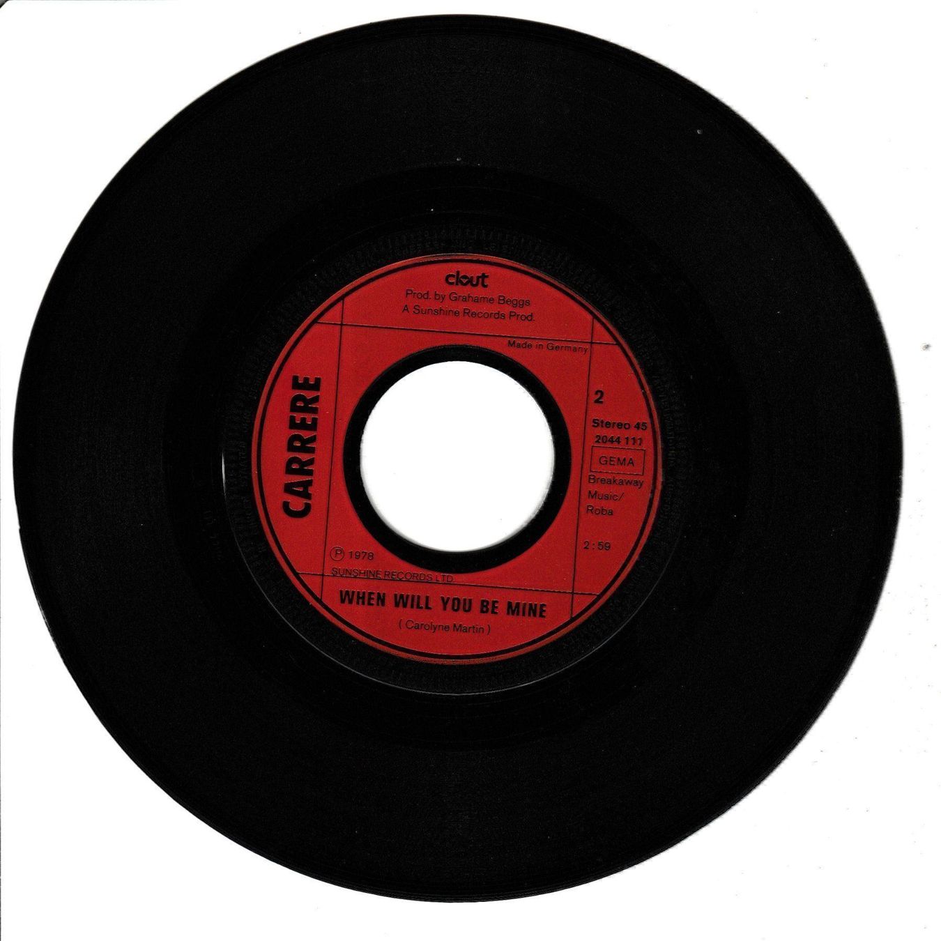 Schallplatten: Clout - Substitute 7" Vinyl 1978 – Gebraucht aus Tübach von JamesStone 3