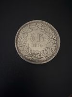 Silber Fünflieber 1874 Sitzende Helvetia