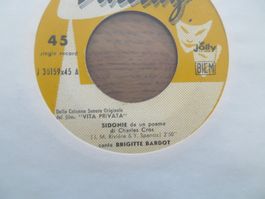 Brigitte Bardot - Sidonie / Lecon de Dance Single Schallp...