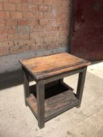 Tisch original Industrial Design, mit schwarzer Patina