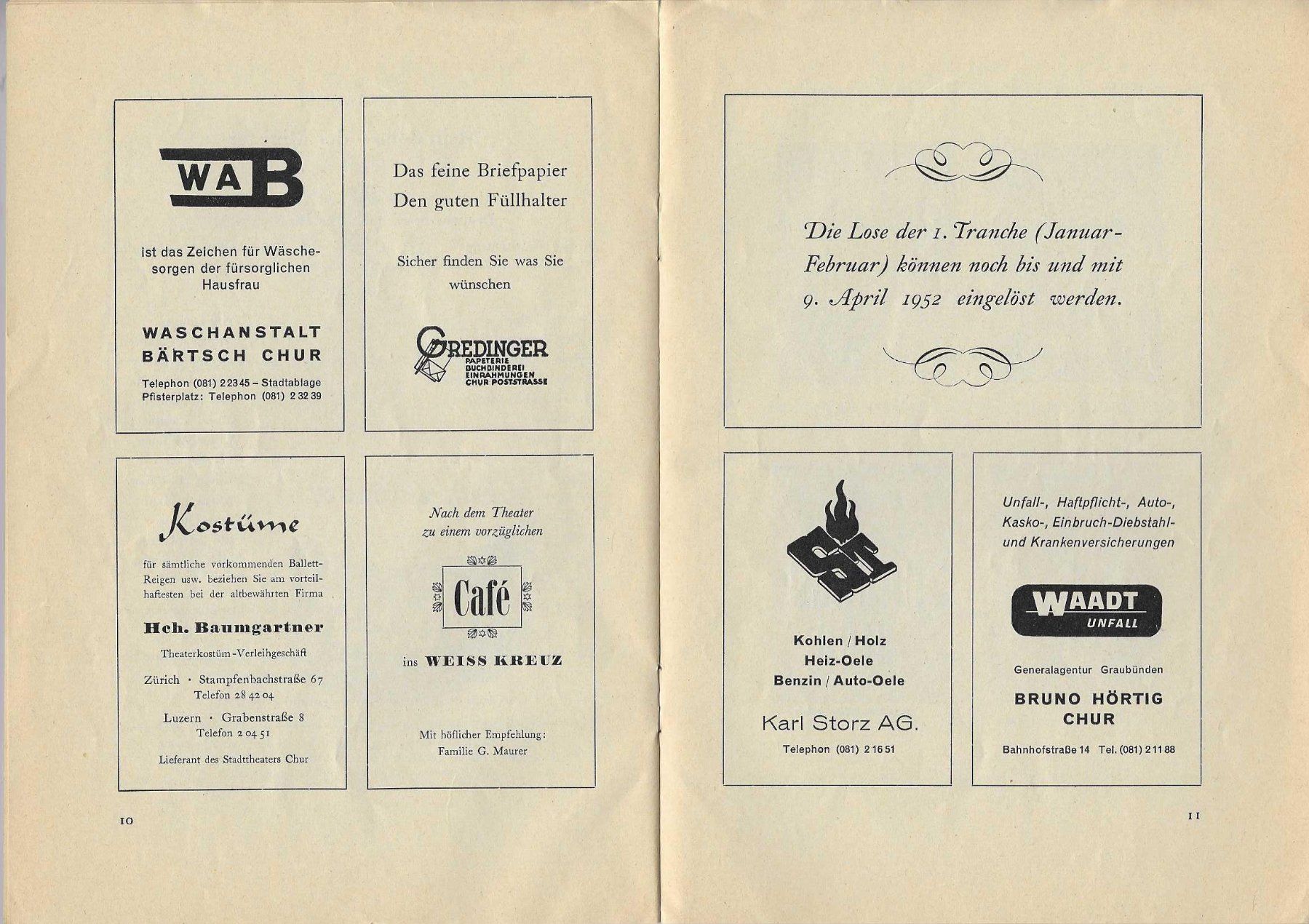 Libri: Stadttheater Chur ca. 1950 – Usato da Flims - Dorf venduto da Stagediver 5