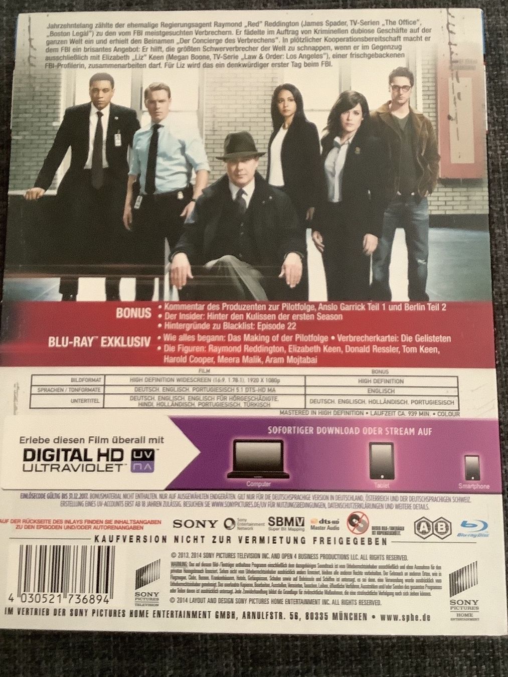 Alle DVDs: Black List Komplette Staffel 1 – Neu (gemäss Beschreibung) aus Oberkirch LU von ThE_CoLLecTor666 1