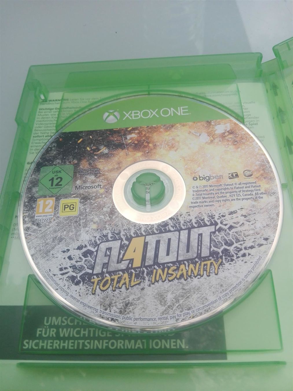 Microsoft Giochi: Flatout Total Insanity     (XBox One) – Usato da St.Galllen venduto da elkaphone 2