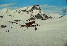MELCHSEE-FRUTT Bergstation Luftseilbahn, Skifahrer
