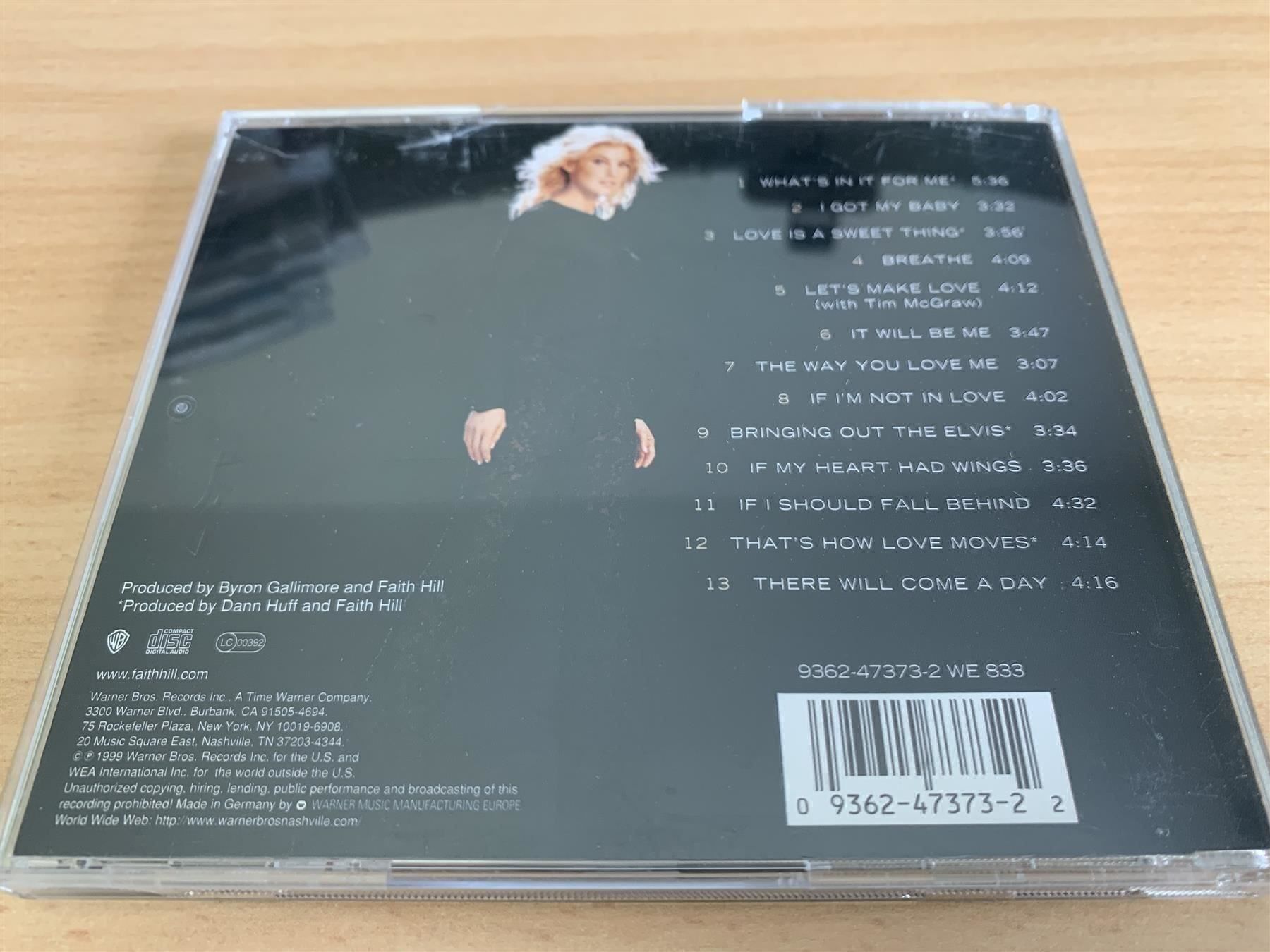 CD: Faith Hill – Breathe – Usato da Rikon im Tösstal venduto da Alpenmutz 1