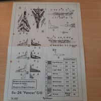 D 73 ... Suchoi SU-24 C/D Fencer ... HOL Rogoz 72-013 Decal