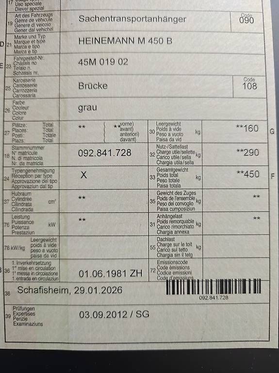 Rimorchi: Motorrad Anhänger  – Usato da Oberlunkhofen venduto da tim_nyz5 4