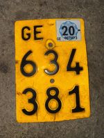 Genf Mofa Nummernschild 634 381