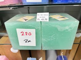 220 Posten Würfel Kerze/n 140 x 140 x 140 aus Liquidation
