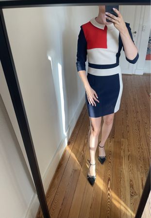 Chic Colorblock Dress - Perfect for Autumn Events!