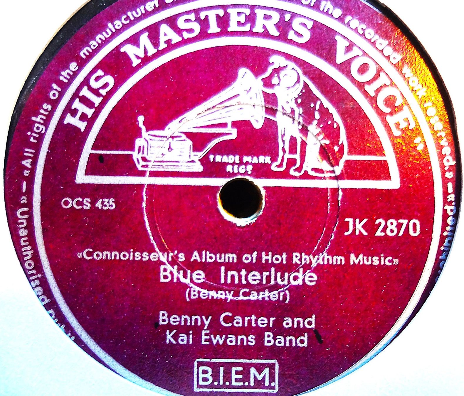 Vinyles: Benny Carter, Sammlung von 12 Jazz Schellackplatten – D'occasion à Hemishofen par Phonomandy 2