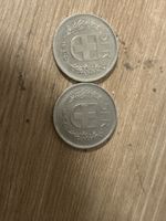 2x 5 Franken Münzen 1968 guter Zustand