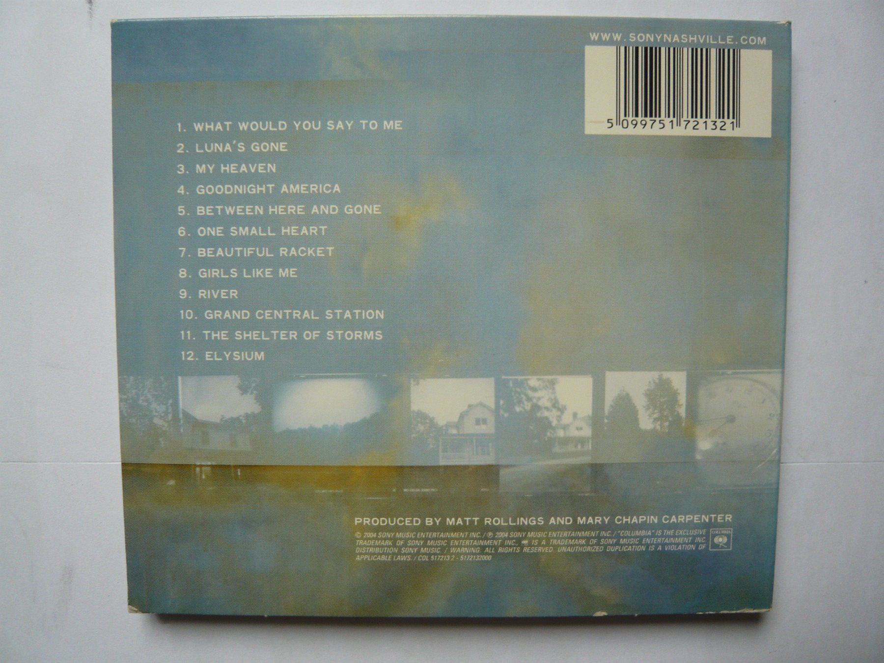 CD: MARY CHAPIN CARPENTER Between Here And Gone – Usato da Winterthur venduto da Cajun 2