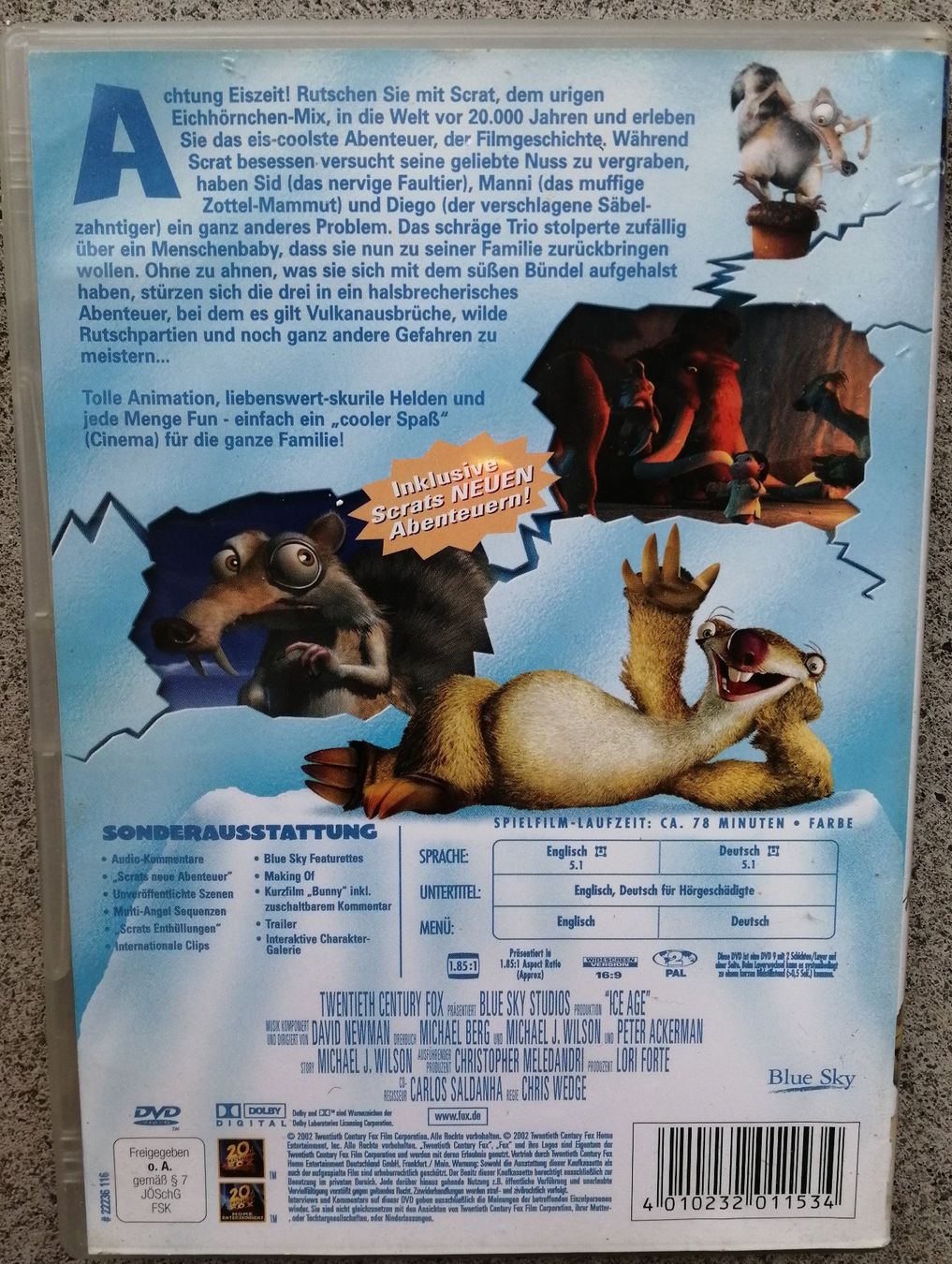 Tous les DVDs: Ice Age DVD - Otto Waalkes spricht Sid – D'occasion à Schaffhausen par Domifran 1