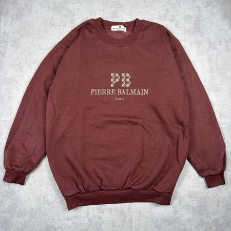 Sweat Vintage Pierre Balmain Paris Bordeaux - M