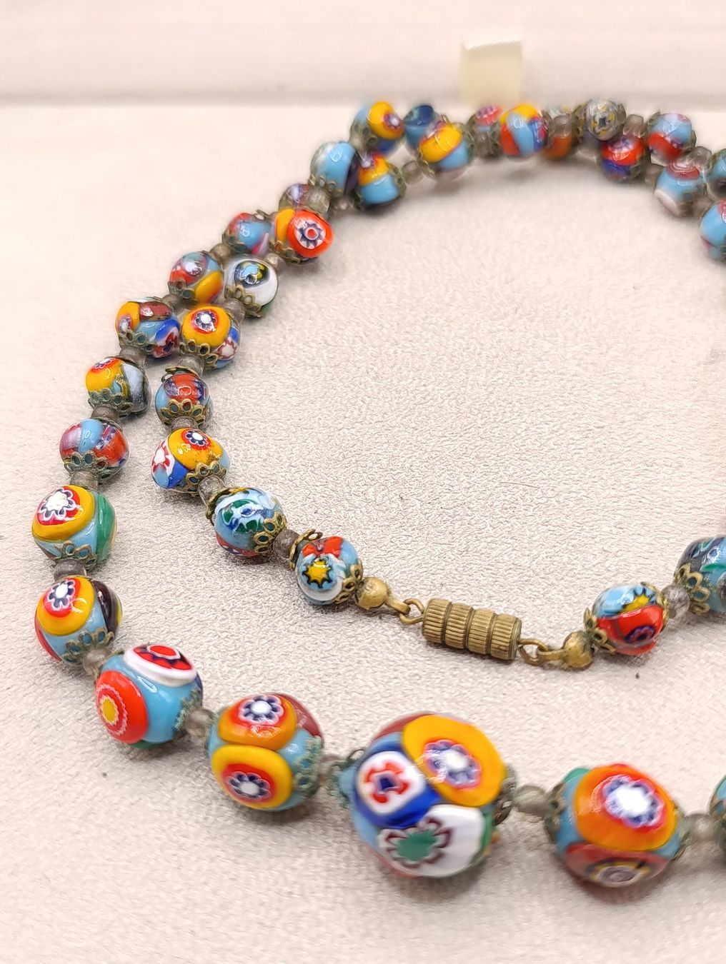 Murano Catenine: Vintage Murano bunte Halskette 80er Top – Usato da Steffisburg venduto da 1.Schmuckschatulle 5