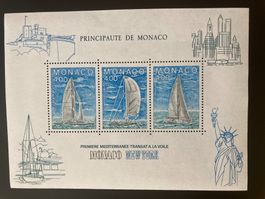 Monaco 1985 Block Transatlantische Segelregatta postfrisch
