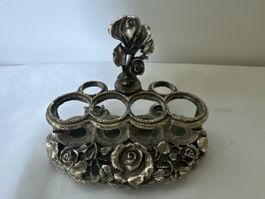 Lippenstifthalter, Metall, Rosen-Design, Matton