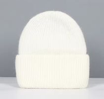 Neu! Winter-Beanie aus KASCHMIR & Angora, 54-60 cm, weiss