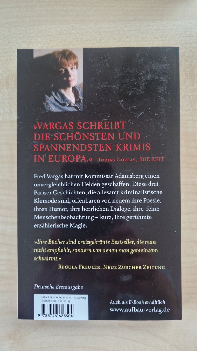 Libri: Die schwarzen Wasser der Seine / Fred Vargas – Usato da Malters venduto da page02 1