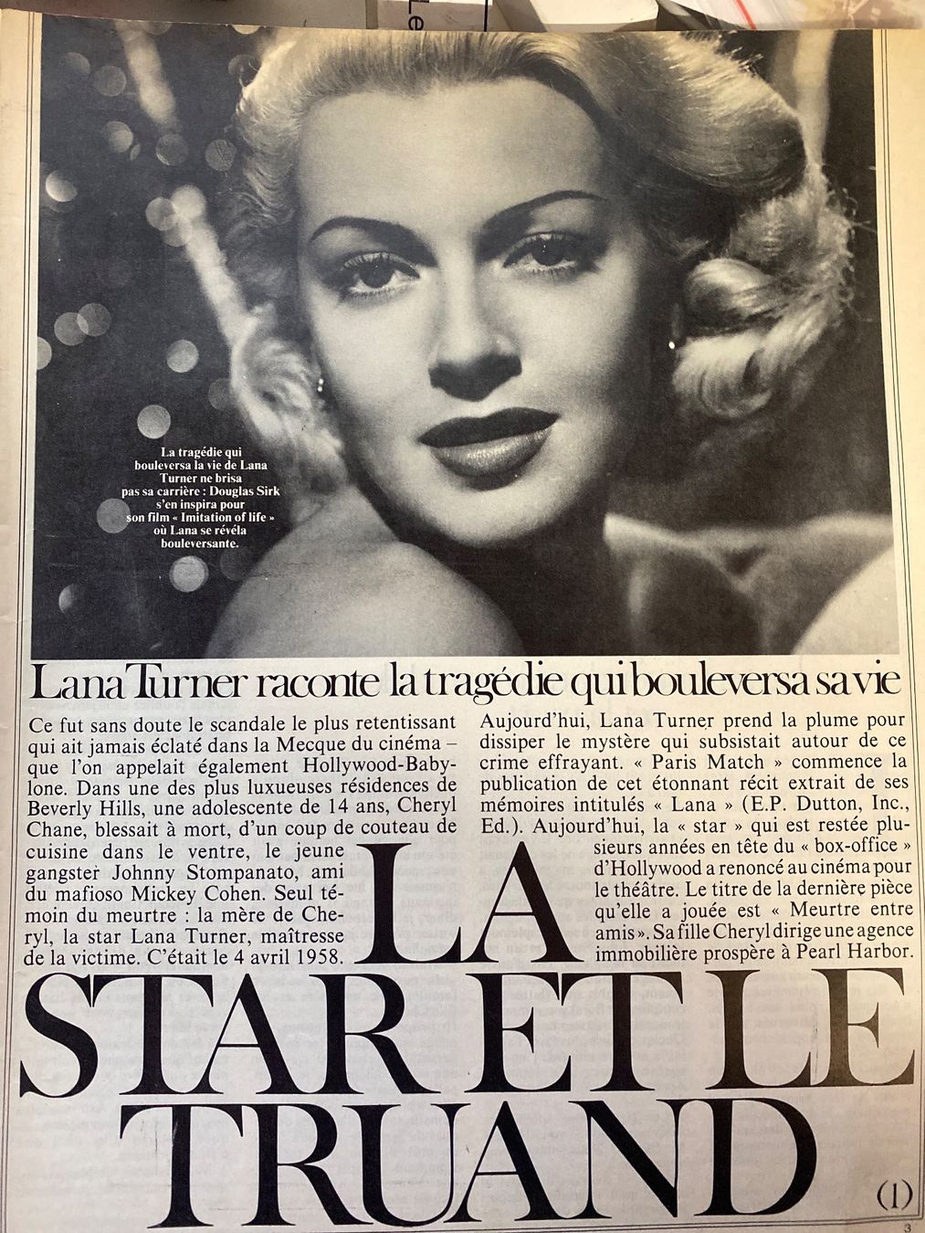 Zeitschriften & Magazine: Paris Match - Ingrid Bergman & Lana Turner – Gebraucht aus Le Brassus von cinema13 1