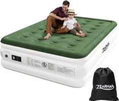 Luftmatratze 2 Personen selbstaufblasend mit Pumpe 46 cm