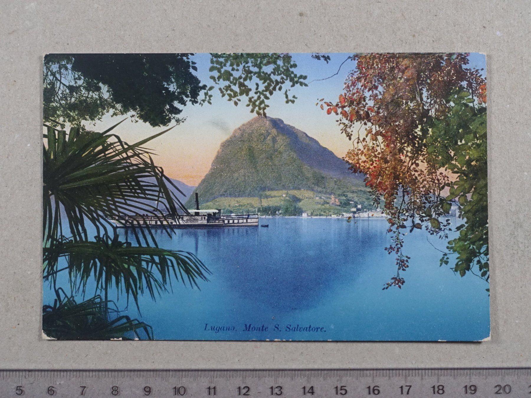 Cartoline postali: Lugano, 1928 – Usato da Lenzburg venduto da fh1