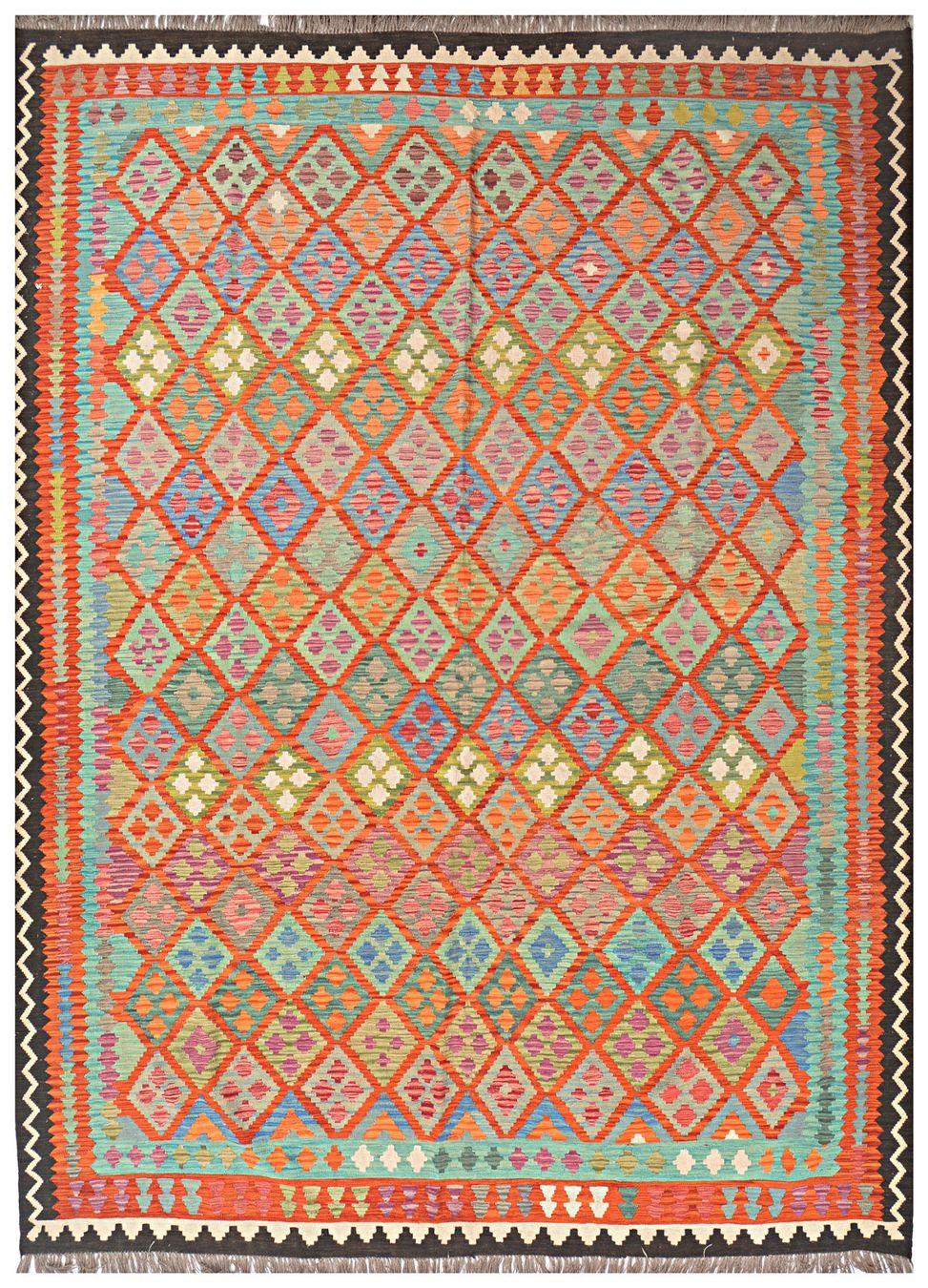 Kelim Tappeti: Oriente Kelim Teppich 400x300 cm – Nuovo e nell'imballaggio originale da Lahore venduto da Fairways79 4