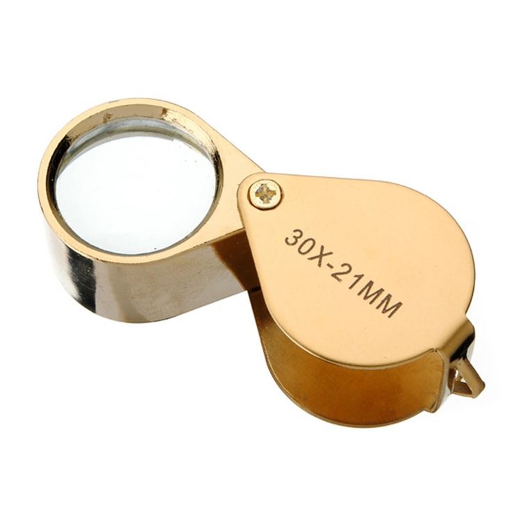 Loupe D'horloger De Poche AUGUSTA 20x - Grossissement 20 Fois, Diamètre 21mm, Grip En Caoutchouc