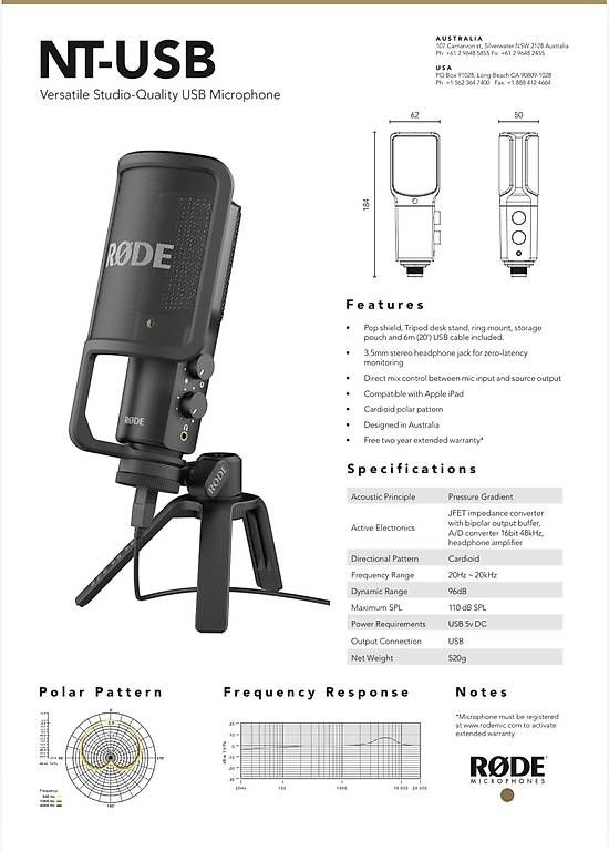 Microfoni: RØDE NT-USB Tischmikrofon – Usato da Winterthur venduto da jrgw3852 2