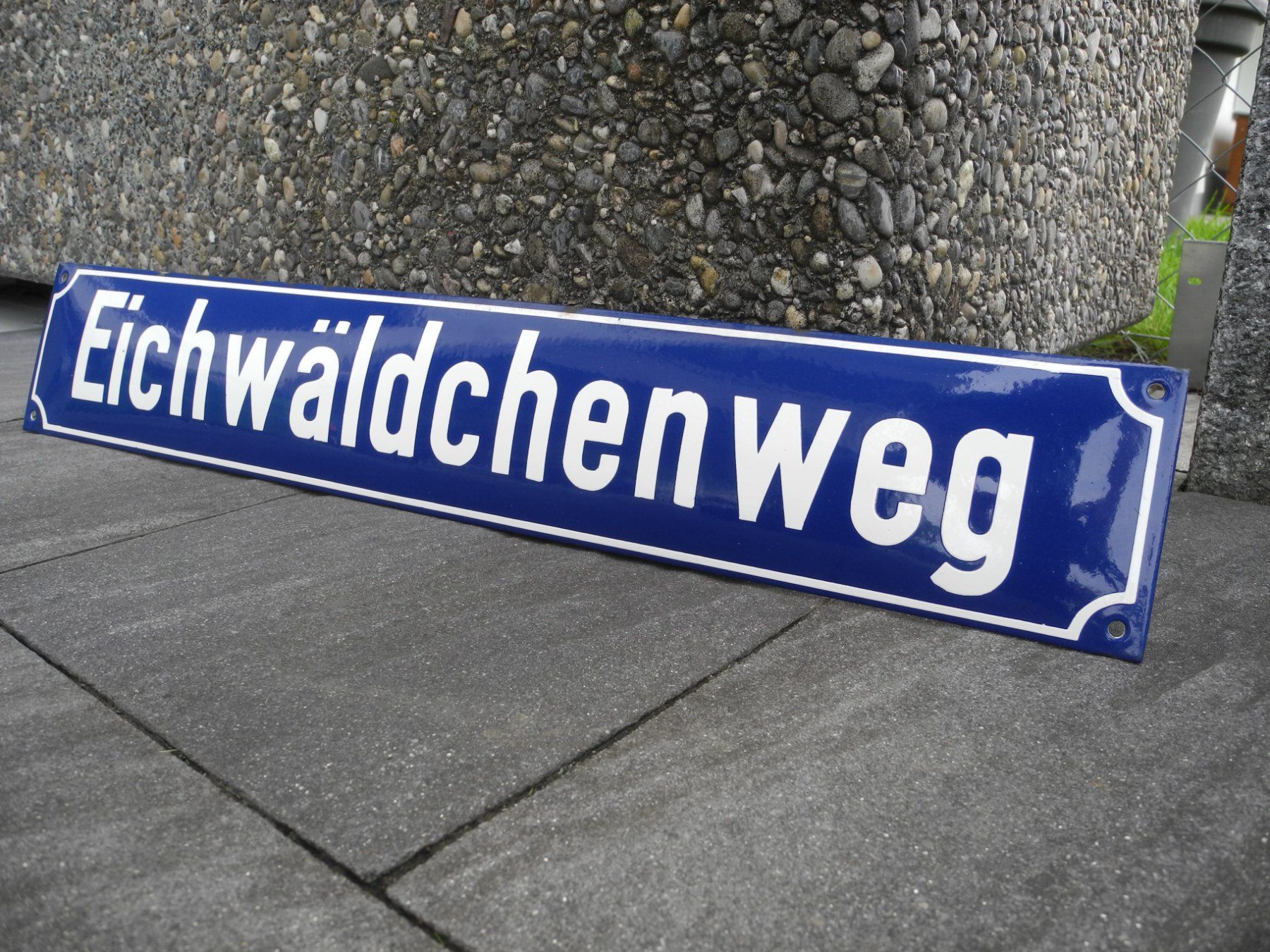 Schilder: EMAILLESCHILD/EICHWÄLDCHENWEG – Gebraucht aus Reinach AG von Huckleberrysix 2